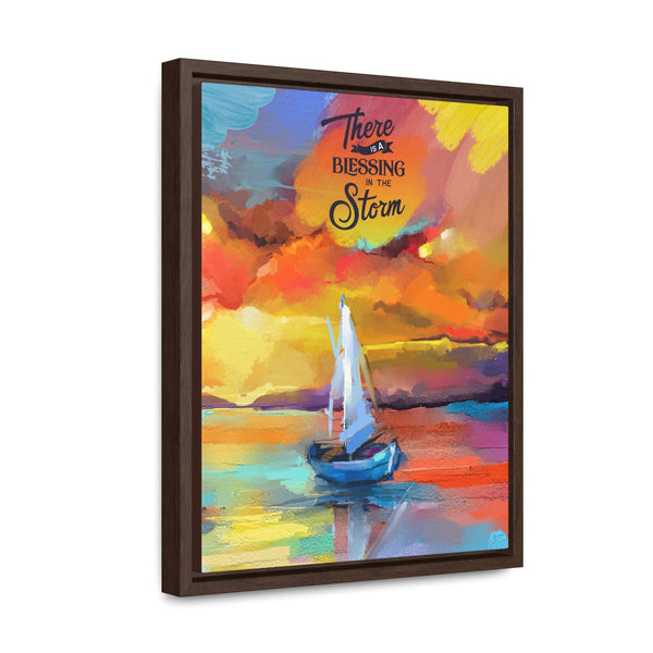 Blessings in the Storm: Inspiring Christian Canvas Art with Vibrant Colors Canvas Printify