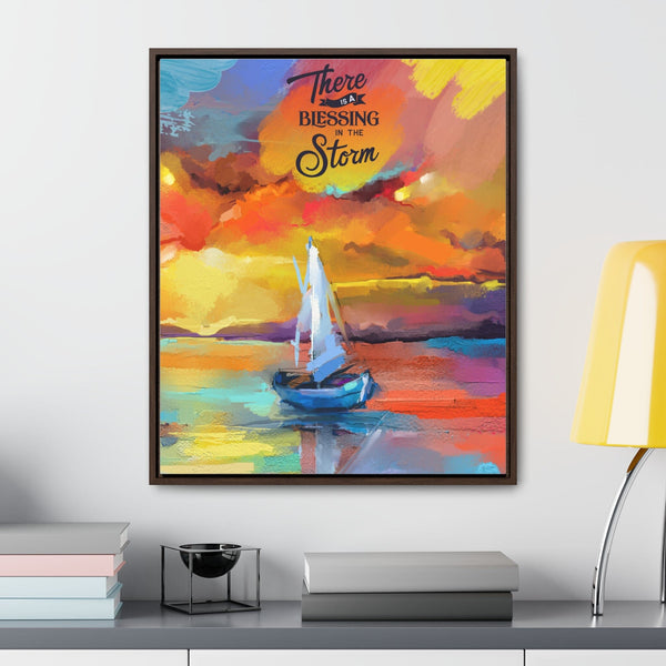 Blessings in the Storm: Inspiring Christian Canvas Art with Vibrant Colors Canvas Printify