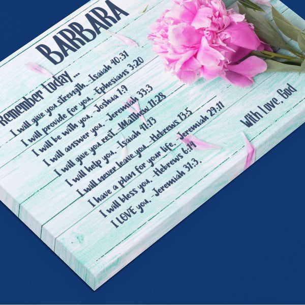 Promises of Grace Personalized Canvas for Her Canvas customcat