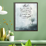 But the Lord Stood With Me And Gave me Strength. 2 Timothy 4:17 Canvas Printify 