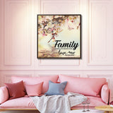 Endless Love: 'Family, Where Life Begins and Love Never Ends' Framed Canvas Art Canvas Printify 