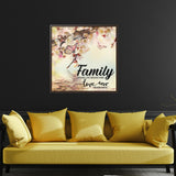 Endless Love: 'Family, Where Life Begins and Love Never Ends' Framed Canvas Art Canvas Printify 