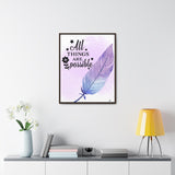 Faith Unlimited: 'All Things Are Possible' Framed Canvas Inspiration Canvas Printify 