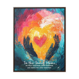 Faithful Family: Personalized 'In the [Family Name] Home, We Pray Together, Love Together, and Serve the Lord Together' Canvas Canvas printify 