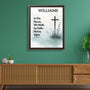 Faithful Living: 'In This House, We Walk by Faith, Not by Sight' Framed Canvas printify 