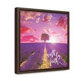 Journey in Faith: 'Walk By Faith' Framed Canvas Art Canvas Printify 