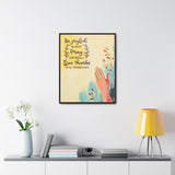 Live with Gratitude: 'Be Joyful, Pray Continually, Give Thanks' Framed Canvas Art Canvas Printify 