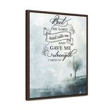 Strength in Faith: 'But the Lord Stood with Me and Gave Me Strength' 2 Timothy 4:17 Framed Canvas Art Canvas Printify 