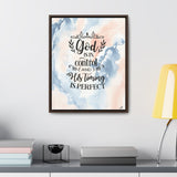 Trust in His Plan: A Timeless Framed Canvas Reminder That God's Timing is Perfect Canvas Printify 