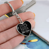 Give thanks in all circumstances for this... - Graphic Heart Keychain Jewelry ShineOn Fulfillment 