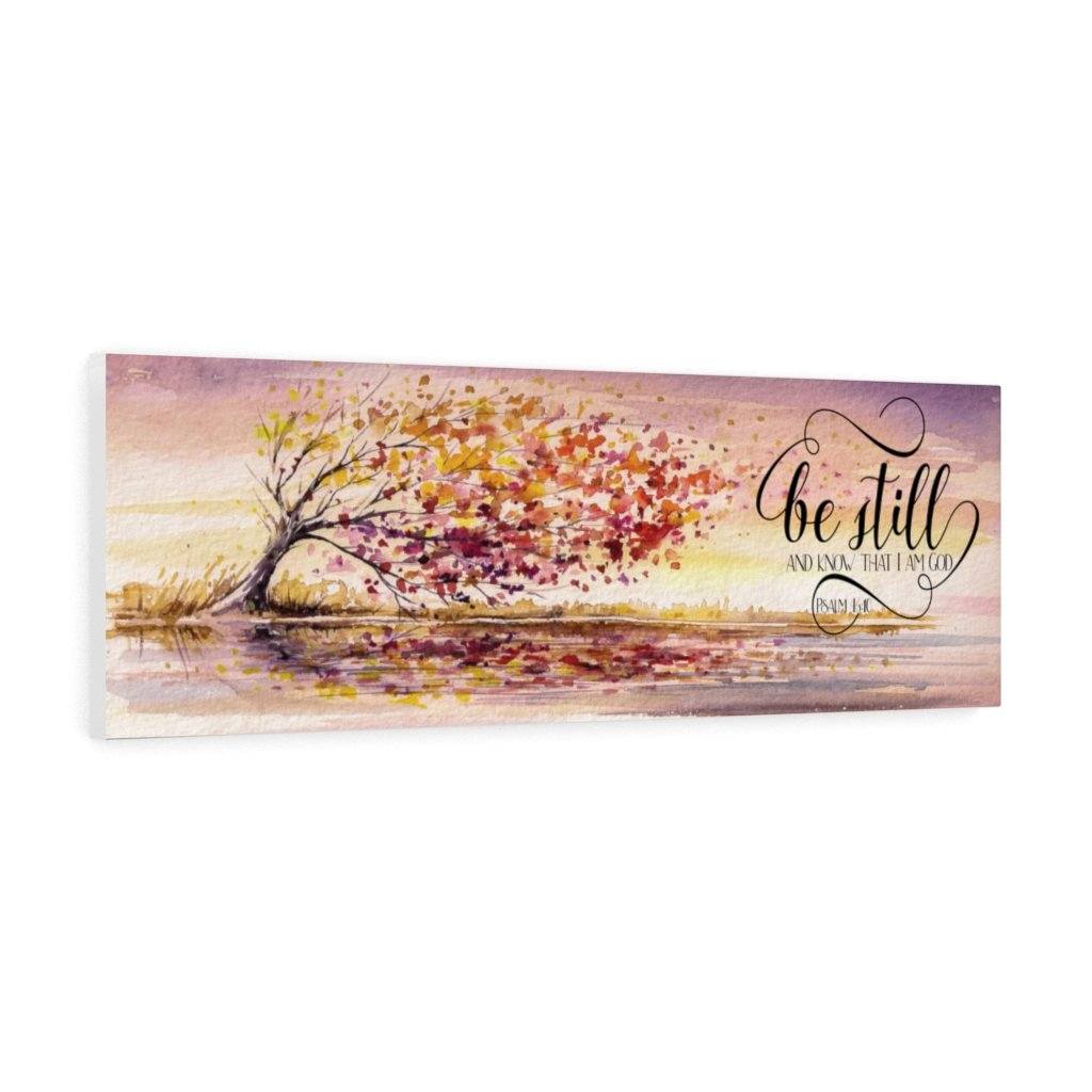 Home Decor Canvas - Be still and Know that I am God Canvas Printify 36″ × 12″ Premium Gallery Wraps (1.25″) 