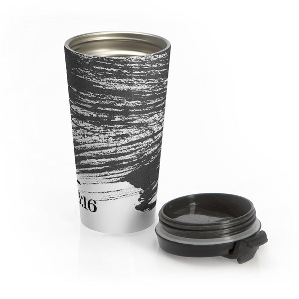 John 3:16 - Stainless Steel Travel Mug - A perfect Gift! Mug Printify 